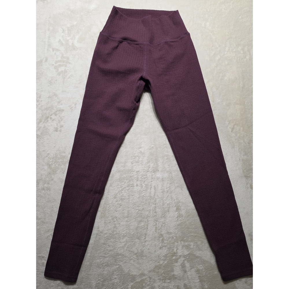 Buffbunny Collection Textured Seamless‎ Leggings Mauve High Waist Gym Yoga S